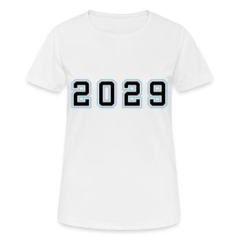 2029 Year Birthday - Women's Breathable T-Shirt - white - Front - AI Model Female 172 dark (172cm)