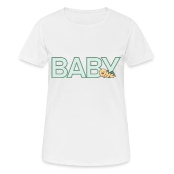 Bébé - T-shirt respirant Femme - blanc - Devant - AI Model Female 172 dark (172cm)