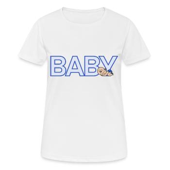 Bébé - T-shirt respirant Femme - blanc - Devant - AI Model Female 172 dark (172cm)