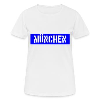 München - Munich - Bayern - Women's Breathable T-Shirt - white - Front - AI Model Female 172 dark (172cm)