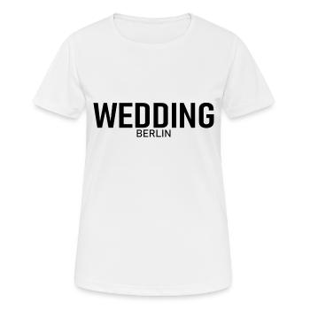 Wedding - Berlin - Deutschland - Frauen T-Shirt atmungsaktiv - Weiß - Vorne - AI Model Female 172 dark (172cm)