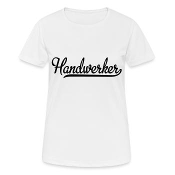 Handwerker - Frauen T-Shirt atmungsaktiv - Weiß - Vorne - AI Model Female 172 dark (172cm)