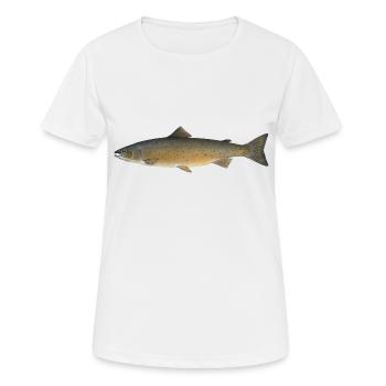 fish471 - Frauen T-Shirt atmungsaktiv - Weiß - Vorne - AI Model Female 172 dark (172cm)