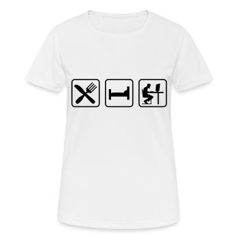 Computer game - Women's Breathable T-Shirt - white - Front - AI Model Female 172 dark (172cm)