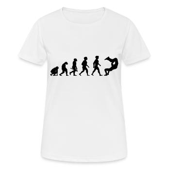 Catch catcheur lutteur catcheur - T-shirt respirant Femme - blanc - Devant - AI Model Female 172 dark (172cm)
