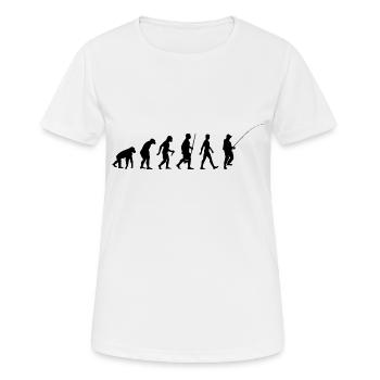 Peche pêcheur passion passion - T-shirt respirant Femme - blanc - Devant - AI Model Female 172 dark (172cm)