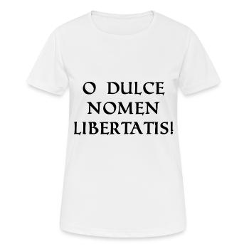 o süsser name freiheit schwarz - Frauen T-Shirt atmungsaktiv - Weiß - Vorne - AI Model Female 172 dark (172cm)