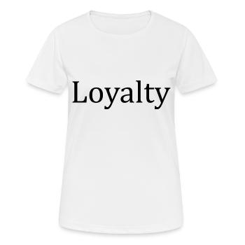 Loyalty - Loyalität - Women's Breathable T-Shirt - white - Front - AI Model Female 172 dark (172cm)