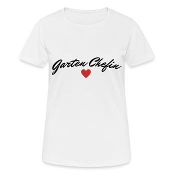 Garten Chefin Hobbygärtnerin Gärtnern - Frauen T-Shirt atmungsaktiv - Weiß - Vorne - AI Model Female 172 dark (172cm)