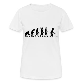 Slackline Cadeau Slackliner Tricklining - T-shirt respirant Femme - blanc - Devant - AI Model Female 172 dark (172cm)