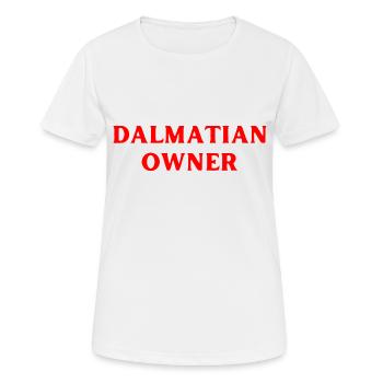 dalmatiner hund hundebesitzer - Frauen T-Shirt atmungsaktiv - Weiß - Vorne - AI Model Female 172 dark (172cm)