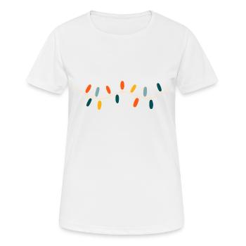 Lumières de fées - T-shirt respirant Femme - blanc - Devant - AI Model Female 172 dark (172cm)