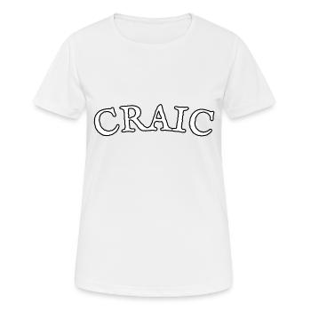 Craic - T-shirt respirant Femme - blanc - Devant - AI Model Female 172 dark (172cm)