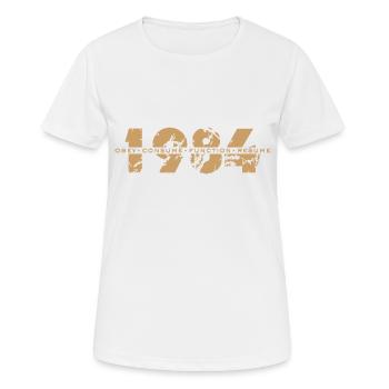 1984 Rhyme Proverbs- Obey, Consume, Repeat - Women's Breathable T-Shirt - white - Front - AI Model Female 172 dark (172cm)