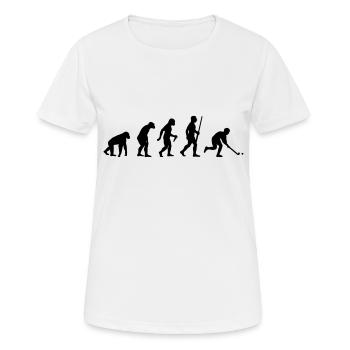 Hockey Evolution - Frauen T-Shirt atmungsaktiv - Weiß - Vorne - AI Model Female 172 dark (172cm)