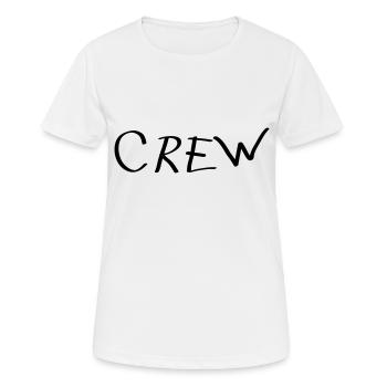 Crew - T-shirt respirant Femme - blanc - Devant - AI Model Female 172 dark (172cm)
