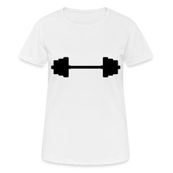 Fitness Weights - Women's Breathable T-Shirt - white - Front - AI Model Female 172 dark (172cm)