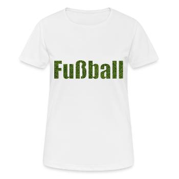 Fussball - Frauen T-Shirt atmungsaktiv - Weiß - Vorne - AI Model Female 172 dark (172cm)