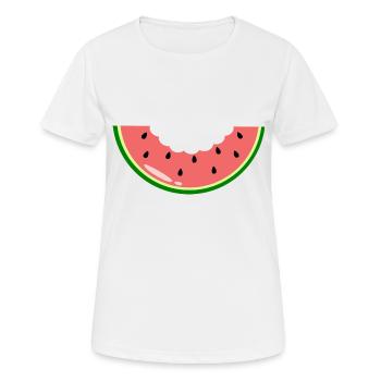 Melone - Frauen T-Shirt atmungsaktiv - Weiß - Vorne - AI Model Female 172 dark (172cm)