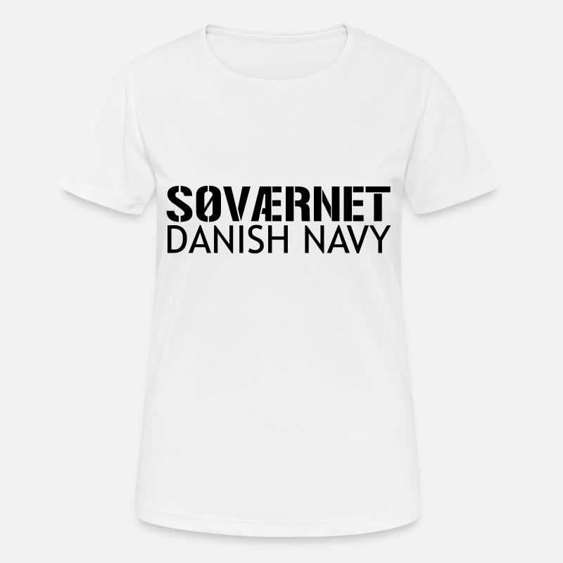 Søværnet - Danish Navy - Women's Breathable T-Shirt - white