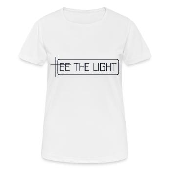 be the light - Women's Breathable T-Shirt - white - Front - AI Model Female 172 dark (172cm)