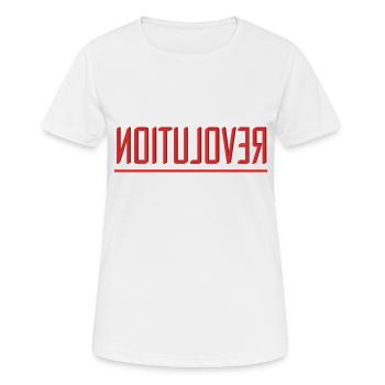 Revolution - Frauen T-Shirt atmungsaktiv - Weiß - Vorne - AI Model Female 172 dark (172cm)