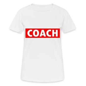Coach - Women's Breathable T-Shirt - white - Front - AI Model Female 172 dark (172cm)