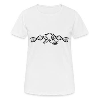 Fahrrad Radeln Mountainbike Fahrradtour Radfahren - Frauen T-Shirt atmungsaktiv - Weiß - Vorne - AI Model Female 172 dark (172cm)