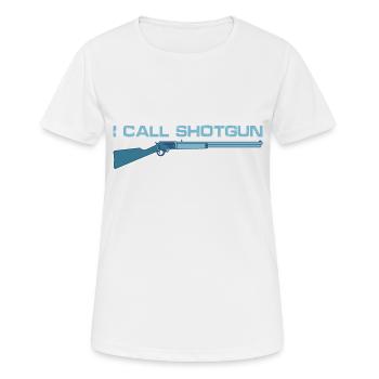 I Call Shotgun 12 - Women's Breathable T-Shirt - white - Front - AI Model Female 172 dark (172cm)