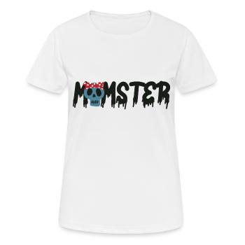 Halloween Momster - Mama is a monster - Women's Breathable T-Shirt - white - Front - AI Model Female 172 dark (172cm)