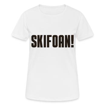Skifoan - Frauen T-Shirt atmungsaktiv - Weiß - Vorne - AI Model Female 172 dark (172cm)