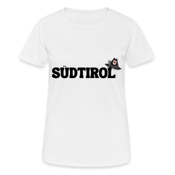 Tyrol du Sud - T-shirt respirant Femme - blanc - Devant - AI Model Female 172 dark (172cm)