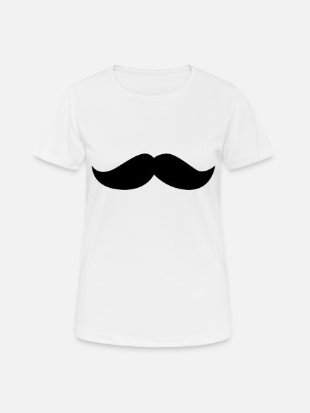 Moustache November - Women's Breathable T-Shirt - white