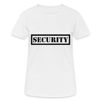 Sécurité - T-shirt respirant Femme - blanc - Devant - AI Model Female 172 dark (172cm)