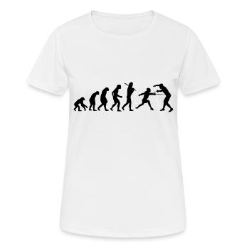 Fechten Fechter Degen Sport Geschenk Schwertkampf - Frauen T-Shirt atmungsaktiv - Weiß - Vorne - AI Model Female 172 dark (172cm)