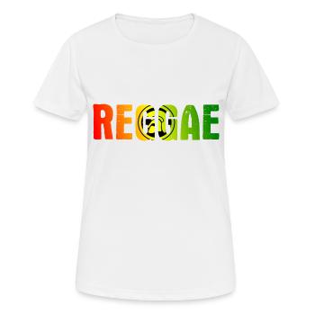 Trojan Reggae - Frauen T-Shirt atmungsaktiv - Weiß - Vorne - AI Model Female 172 dark (172cm)