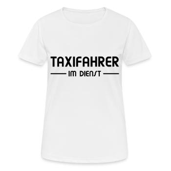 Taxifahrer im Dienst - Frauen T-Shirt atmungsaktiv - Weiß - Vorne - AI Model Female 172 dark (172cm)