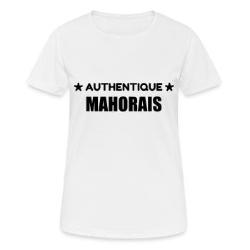 Mayotte / 976 / Comores / Maoré - T-shirt respirant Femme - blanc - Devant - AI Model Female 172 dark (172cm)