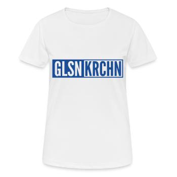 Gelsenkirchen - Glsnkrchn - Frauen T-Shirt atmungsaktiv - Weiß - Vorne - AI Model Female 172 dark (172cm)