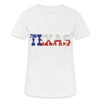TEXAS - T-shirt respirant Femme - blanc - Devant - AI Model Female 172 dark (172cm)