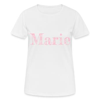Nom Marie Hübsch Rosa - T-shirt respirant Femme - blanc - Devant - AI Model Female 172 dark (172cm)