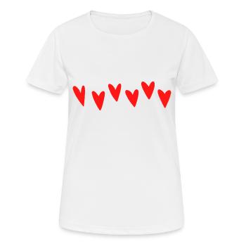 Sechs Kerne - Frauen T-Shirt atmungsaktiv - Weiß - Vorne - AI Model Female 172 dark (172cm)