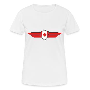 Kanada Fan Weltmeisterschaft - Frauen T-Shirt atmungsaktiv - Weiß - Vorne - AI Model Female 172 dark (172cm)