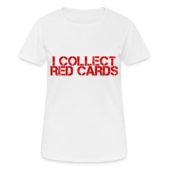 Je collectionne les cartons rouges 3 - T-shirt respirant Femme - blanc - Devant - AI Model Female 172 dark (172cm)