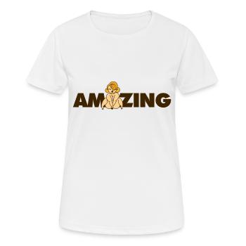 Curvy incroyable - T-shirt respirant Femme - blanc - Devant - AI Model Female 172 dark (172cm)