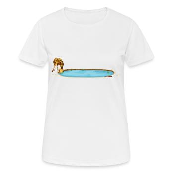 Safari Zoo Animal Safari Zoo - T-shirt respirant Femme - blanc - Devant - AI Model Female 172 dark (172cm)