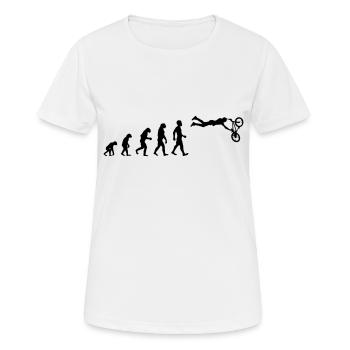 Evolution BMX Cascade - T-shirt respirant Femme - blanc - Devant - AI Model Female 172 dark (172cm)