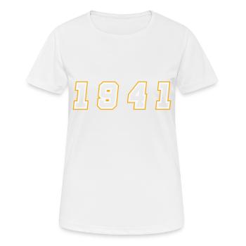 1941 Jahr Zahl - Frauen T-Shirt atmungsaktiv - Weiß - Vorne - AI Model Female 172 dark (172cm)