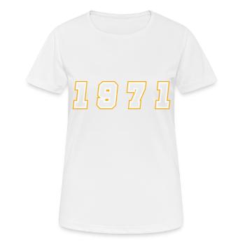 1971 Year Number - Women's Breathable T-Shirt - white - Front - AI Model Female 172 dark (172cm)
