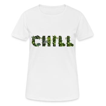 Kühlen - Frauen T-Shirt atmungsaktiv - Weiß - Vorne - AI Model Female 172 dark (172cm)